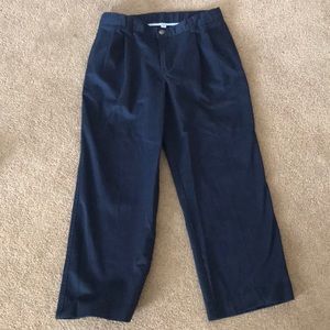 Navy Cotton Pants.   14  Husky